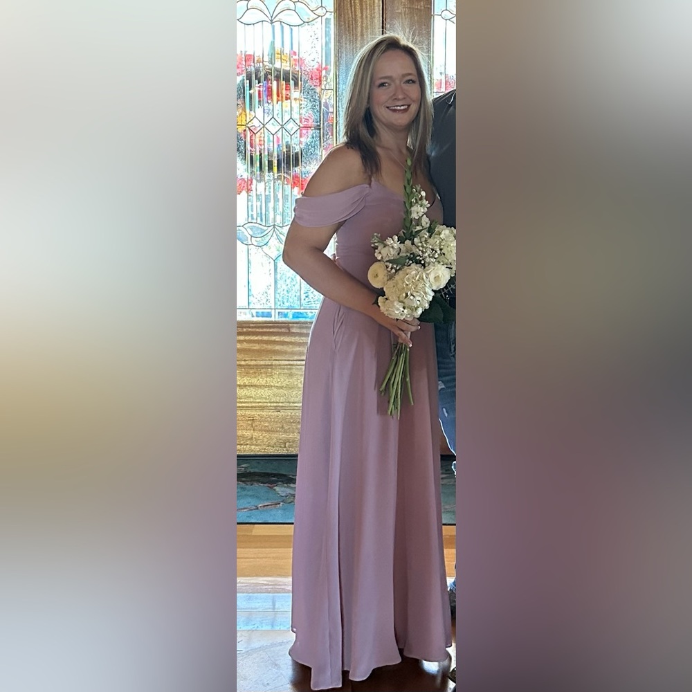 Birdy Grey Strapless Lavender Gown